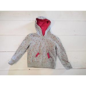 Gymboree little girl size small hooded full zip jacket